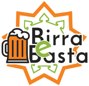 Logo con scritte nere della birreria Birra e Basta